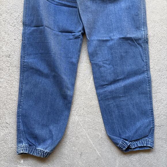 Deadstock 90s Dockers Jeans Mens 29x30 Pleated Denim Levis Cargo Tapered Vintage - Picture 10 of 12